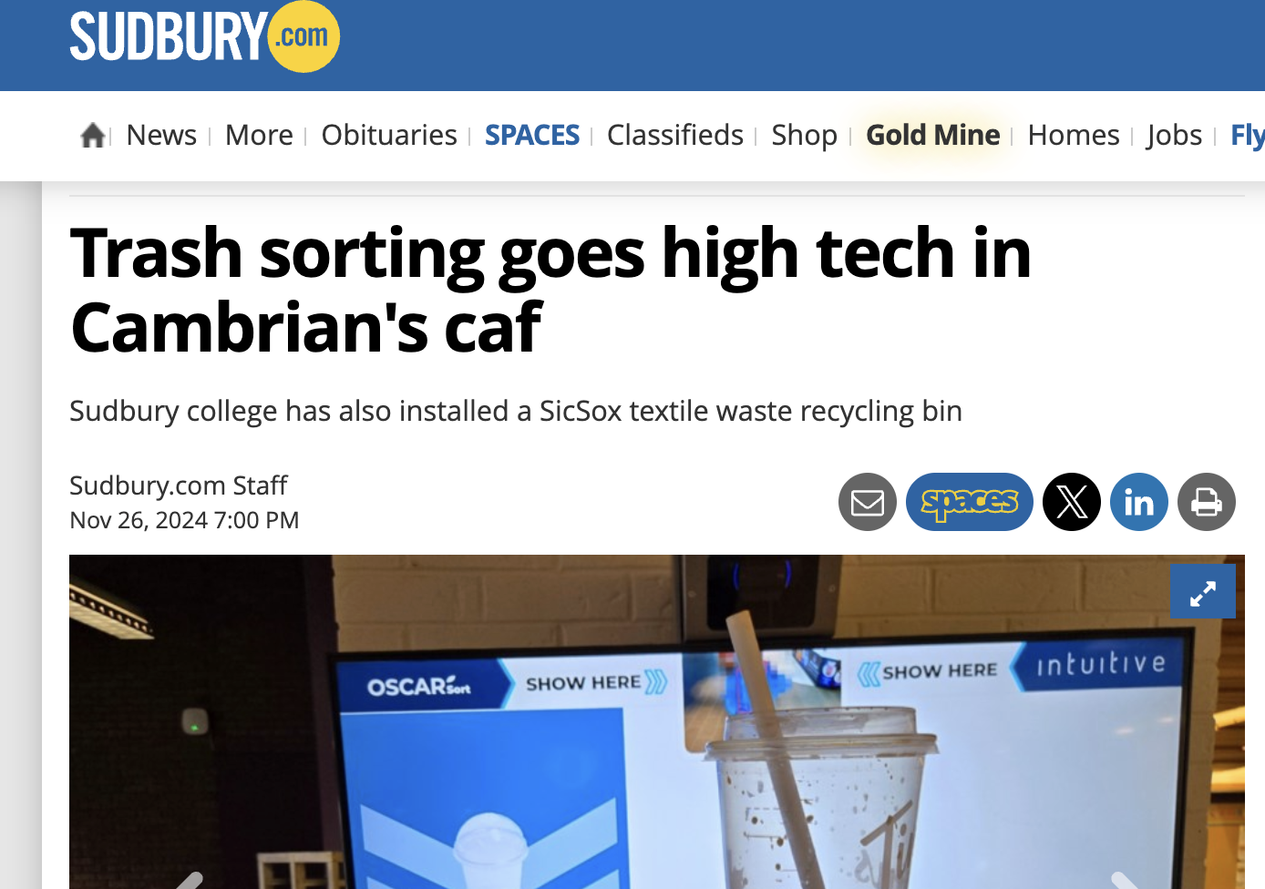 Oscar Sort AI Recycling Assistant