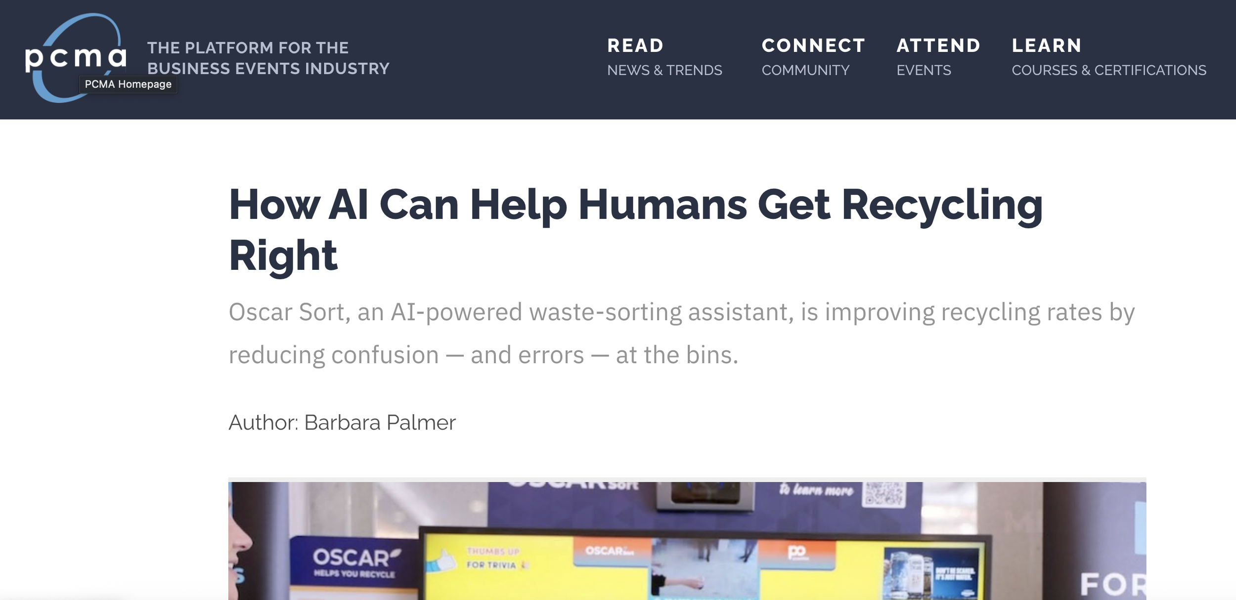 Oscar Sort AI Recycling Assistant