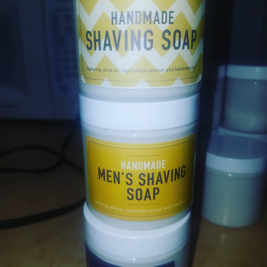For Him, For You! 
Mositurze Me 
Handmade Shaving Soap!! 
Smells So Good🤗🤗🤗 Makes you start singing!!