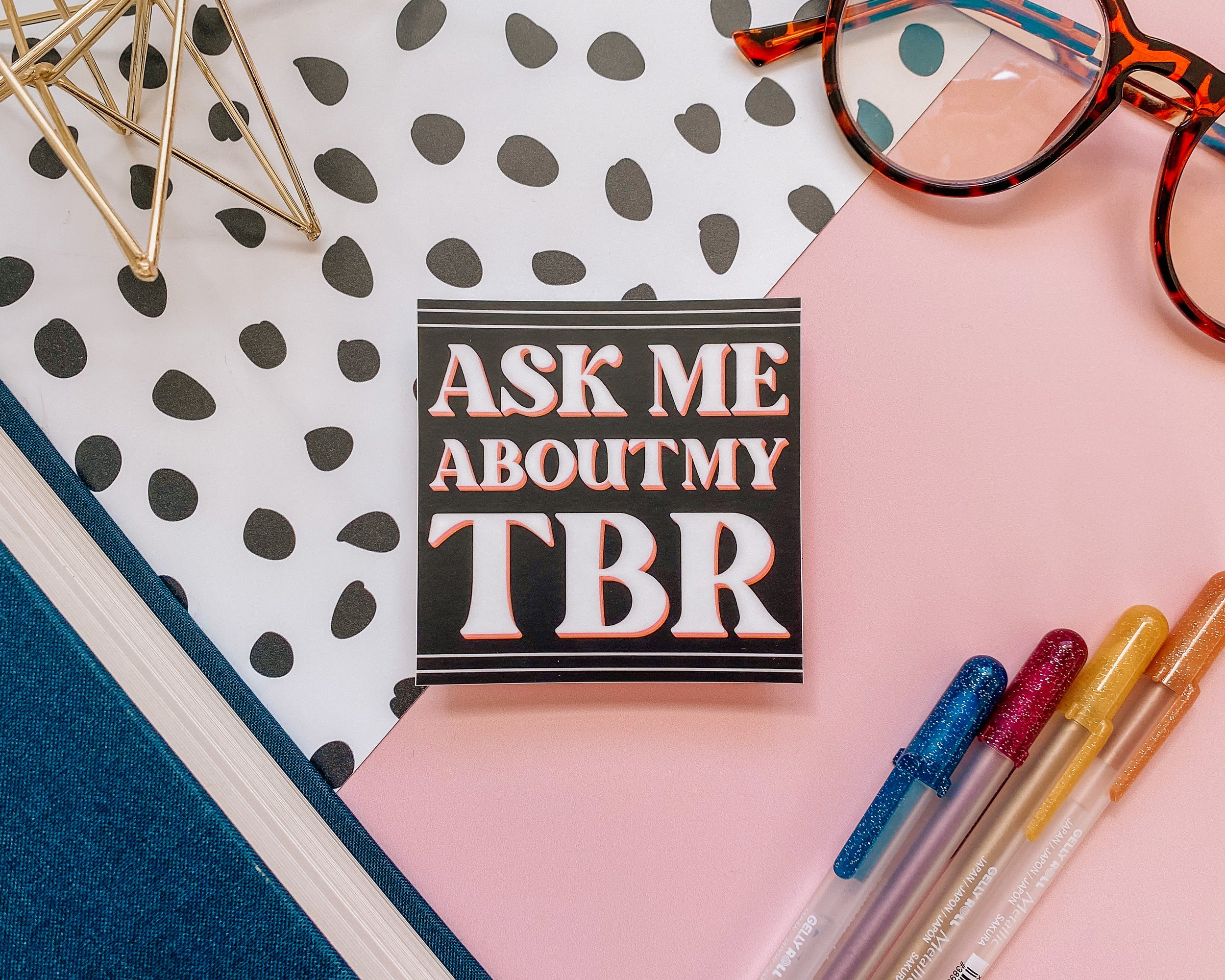 Ask Me About my TBR Sticker