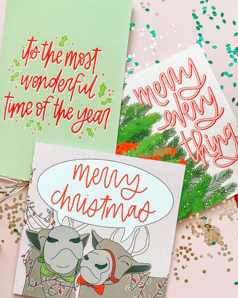I'm just a girl, standing in front of Instagram, asking them to go buy some stuff from my sh0p 🥺

(Like these Christmas cards) (I'm so proud of them)
&bull;
&bull;
&bull;
#joyandcoffeeco #womanownedsmallbusiness
