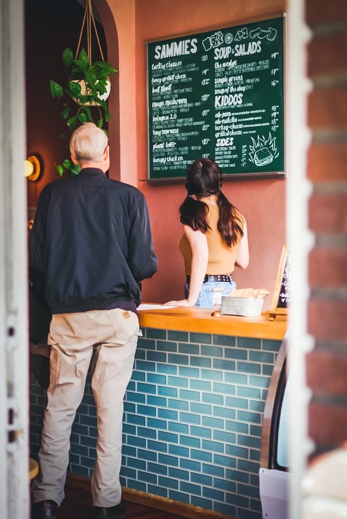 chalkboard signage
