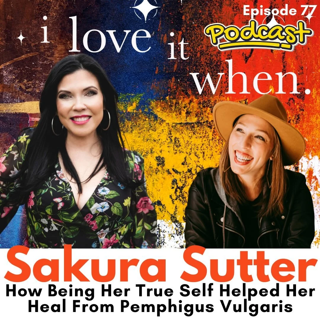 Have you ever struggled with truly being yourself? Listen to this episode.

Today I am STOKED to introduce you all to Sakura Sutter! Sakura has one of the most compelling stories I&rsquo;ve heard in a long time. Part of my mission with I love it when