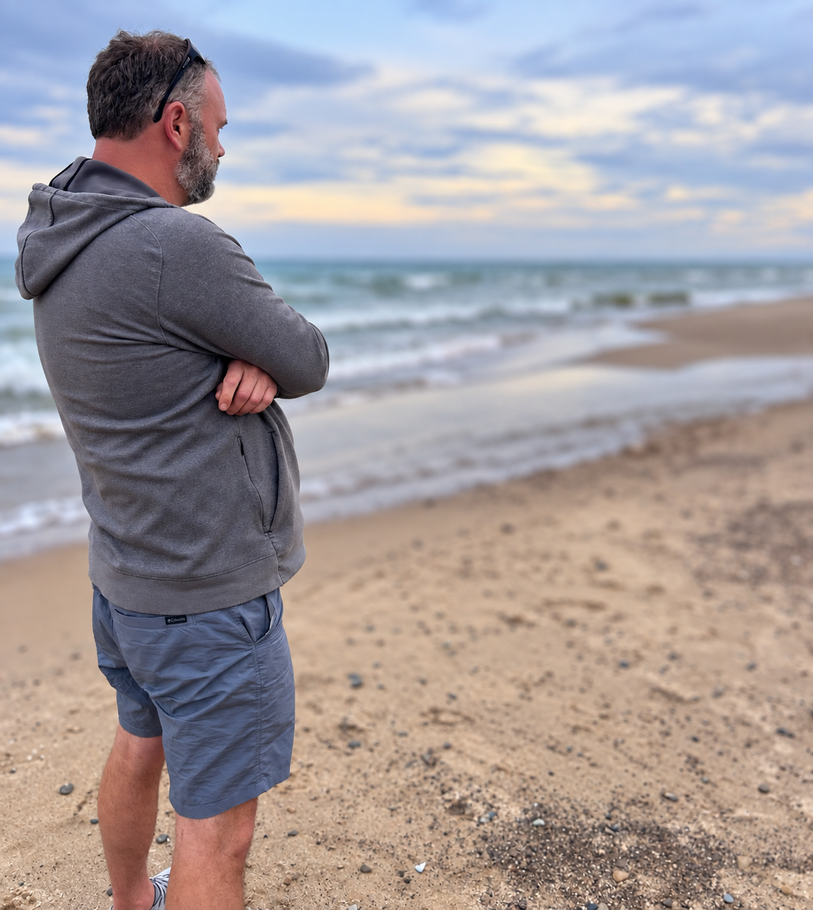 Ara Wade is looking at a spot between the river and the lake and thinking about how to move enough sand to connect them.
