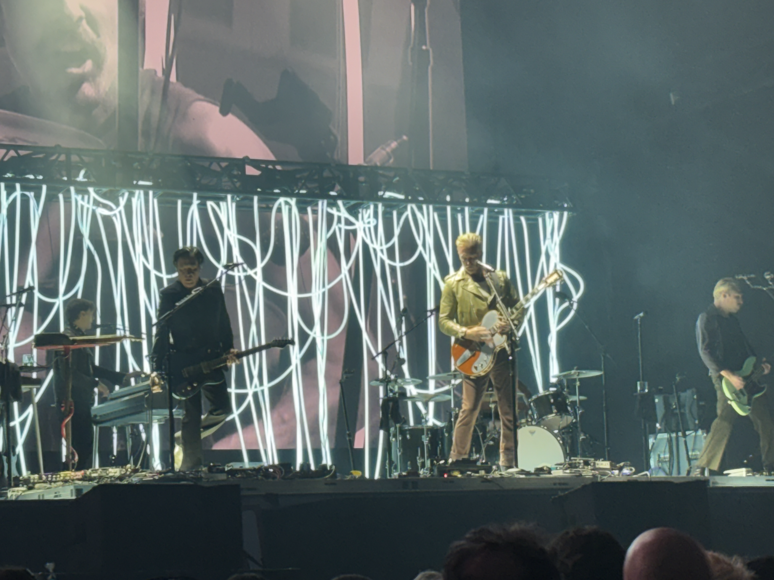 This picture is of a concert by Queens of the Stone Age.