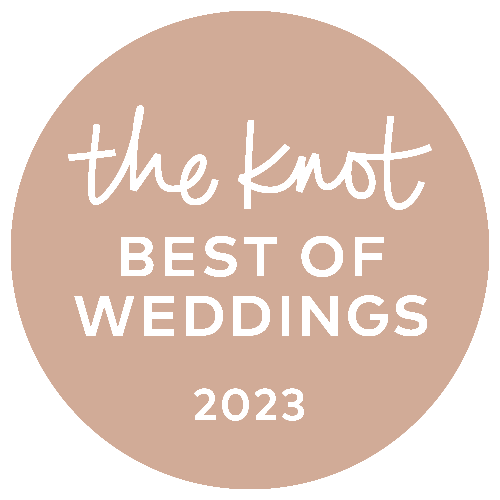 The Knot Best of Weddings 2023 winner logo, representing top-rated wedding professional services.