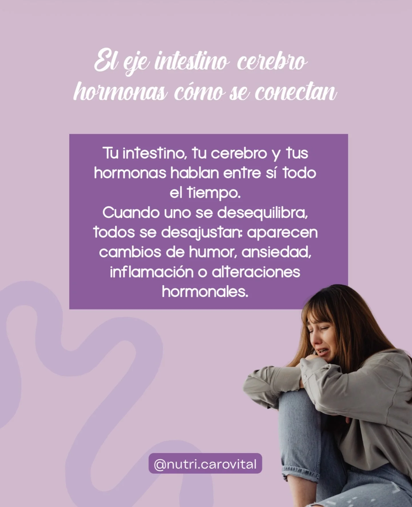&iquest;C&oacute;mo se conectan?🤍
	&bull;	Intestino &rarr; Cerebro: La microbiota produce sustancias que influyen en el estado de &aacute;nimo y la respuesta al estr&eacute;s.
	&bull;	Cerebro &rarr; Hormonas: El estr&eacute;s activa el cortisol, que