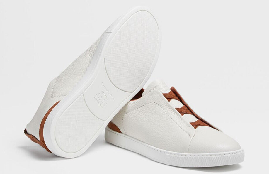 Ermenegildo Zegna Deerskin Triple Stitch Sneaker