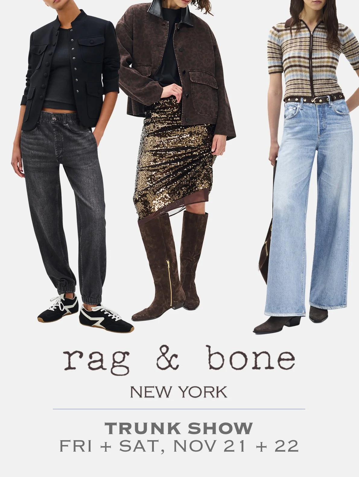 Rag &amp; Bone Women's Trunk Show, November 21 + 22