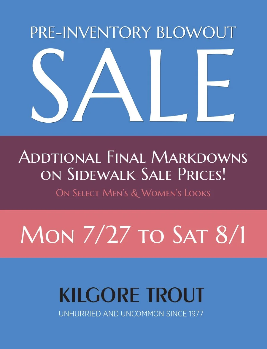 Pre-Inventory Blowout Sale - Additional Markdowns!