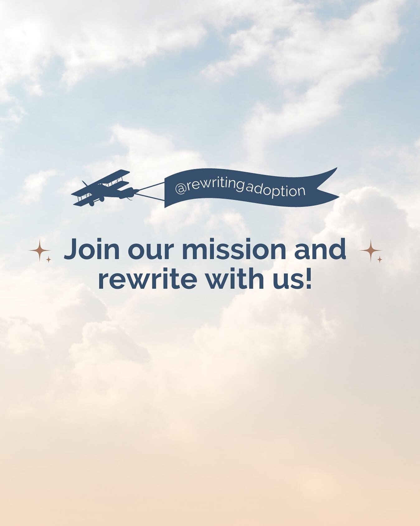 Dear Adoptee, we want you to join us on our collective mission to rewrite the adoption narrative! 💛

We&rsquo;ve been working on new ways for more adoptees to get involved with Rewriting Adoption and we are excited to share them with you later this 