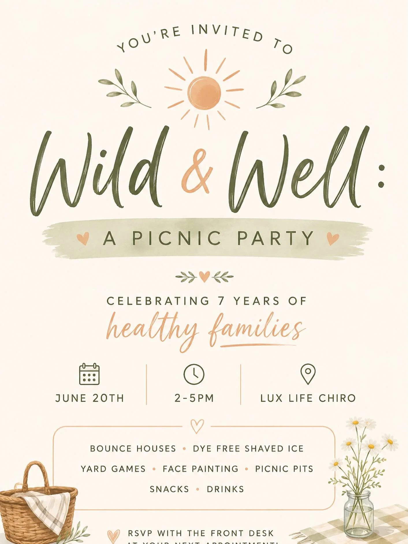 The official details for our seventh birthday party are here and we are PUMPED!! 🎉 

On June 20th we are inviting all of our current and past practice members to come party with us! You all know we throw the best parties around so you don't wanna mi
