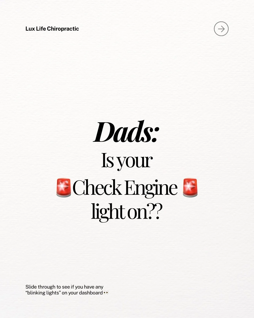 We talk a lot about moms needing support (and rightfully so) but we still see you dads!!! We can&rsquo;t forget about you because dads are carrying a heavy load too! 💪🏼

Many dads spend years pushing through stress, poor sleep, aches, tension, and 