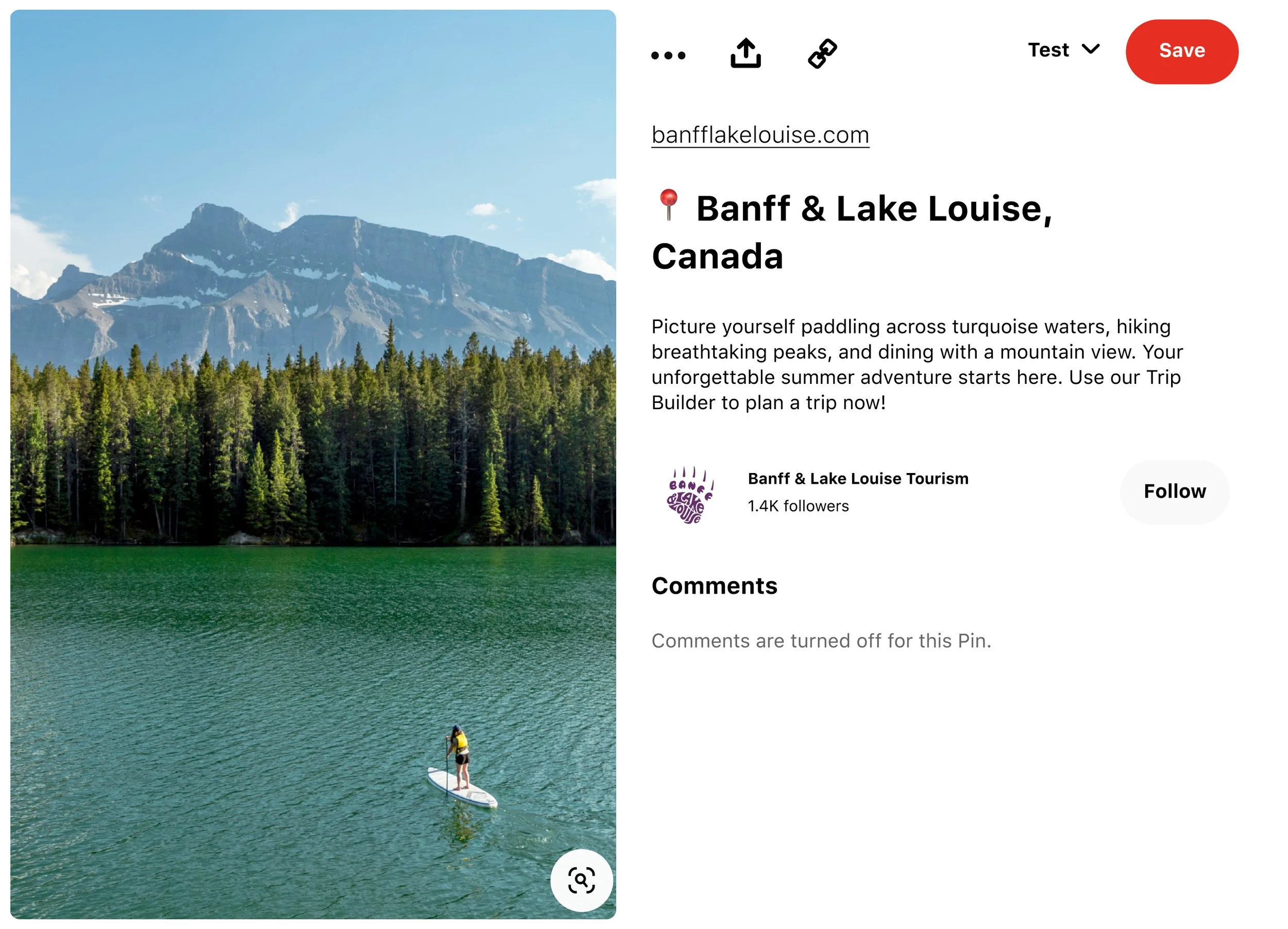 Banff Lake Louise - June 2025 - Pinterest - US - Static - Desktop Mockup - Ad 1.jpg