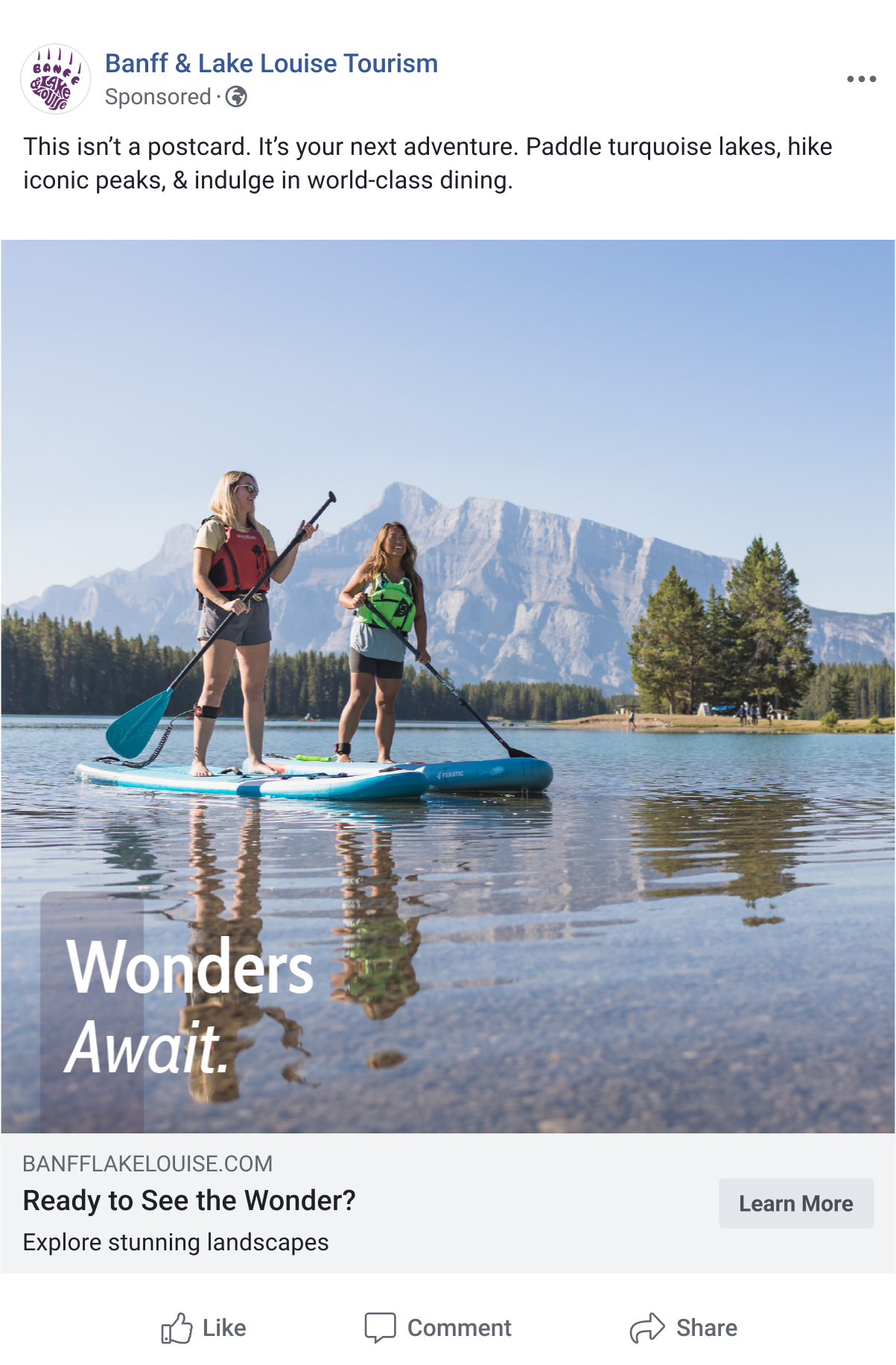 Banff Lake Louise - June 2025 - Meta Audience - US - Flexible - Mockup - Ad 2.png