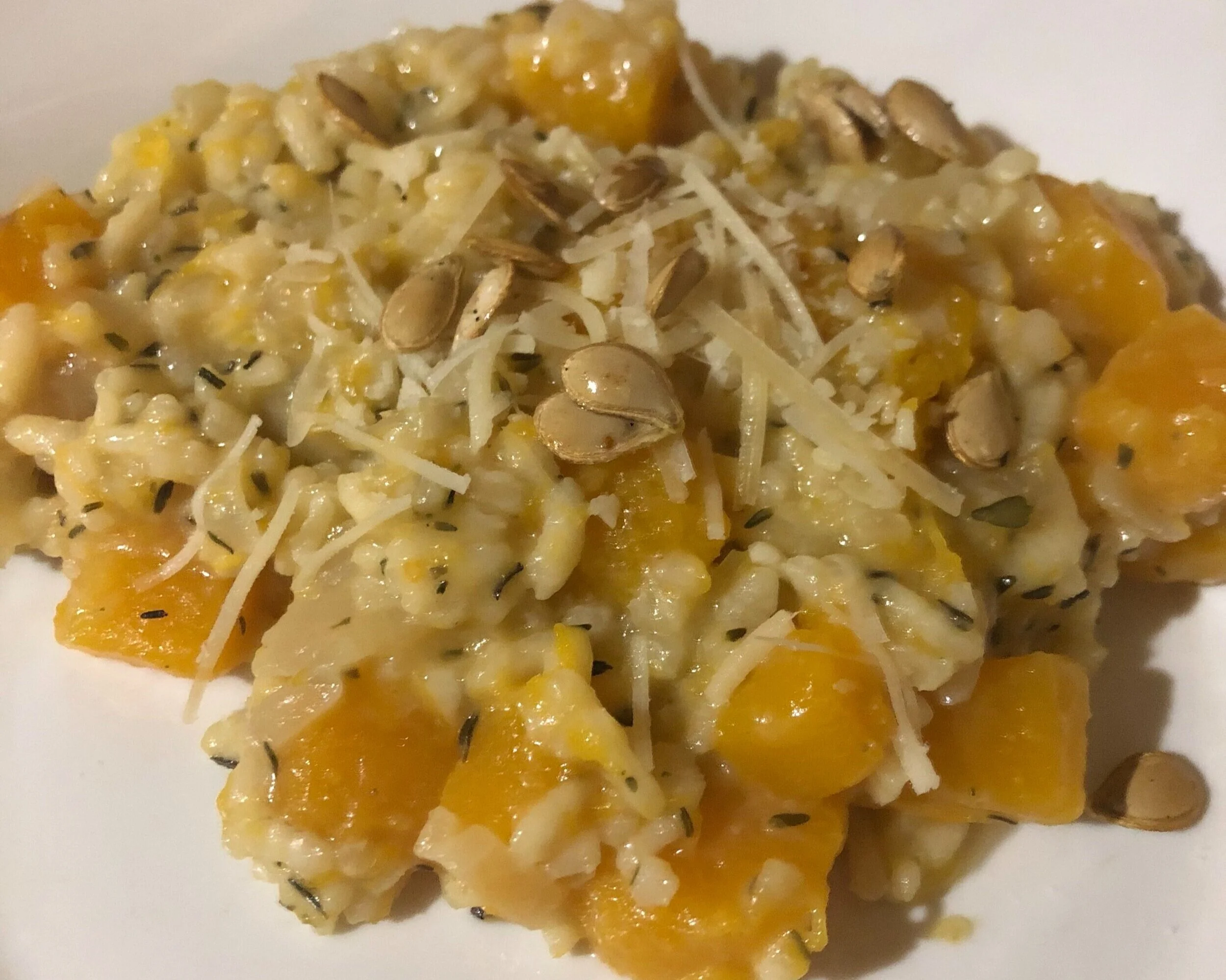 Butternut squash rissotto 