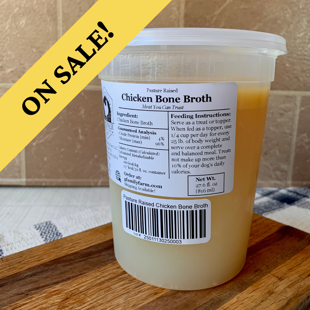 Chicken Bone Broth - Pet Food Topper - Shipping