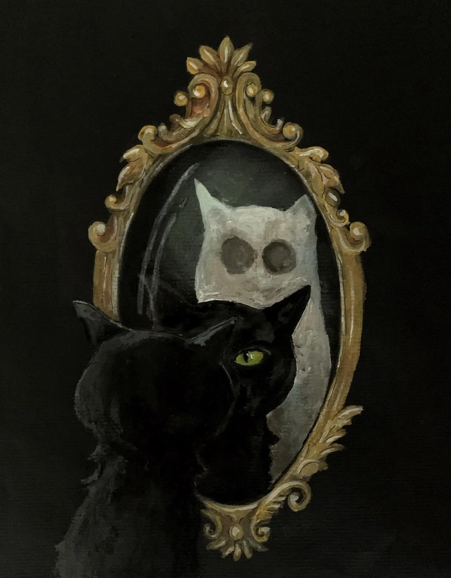#mabsdrawlloweenclub 
Day 4 
‘Haunting’
#haunting #drawlloween #drawlloweenhaunted #day4 #halloween #ghost #ghostcat #blackcat #blackcats #millie_and_the_wolf #jessedicksonartist #inktober