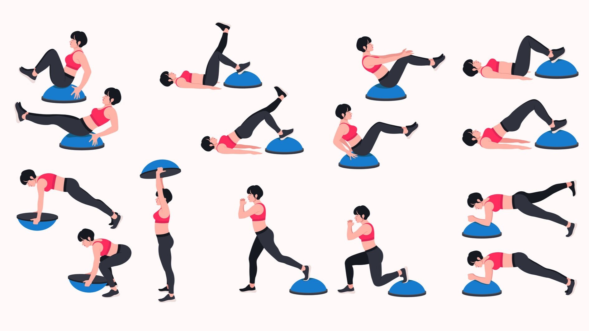 10 Best Bosu Ball and Balance Exercises — Brains and Bods