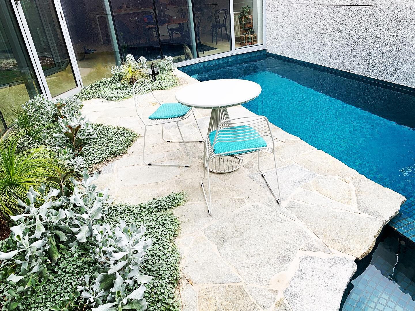 Brunswick Project
&bull;
Pool courtyard in the middle of the house. What a novel idea!
This little sanctuary is looked upon from all the habitable rooms of the home, meaning you can always view your escape from the everyday.
&bull;

Design @annabelle
