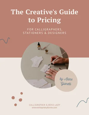 The Creative's Pricing Toolkit — Business Resources for Calligraphers
