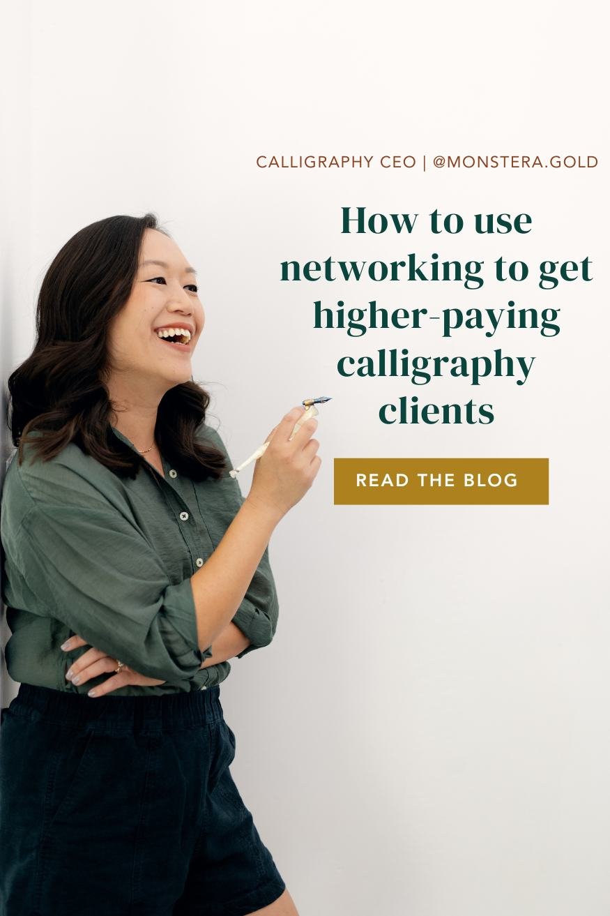 How to use networking to get more calligraphy clients