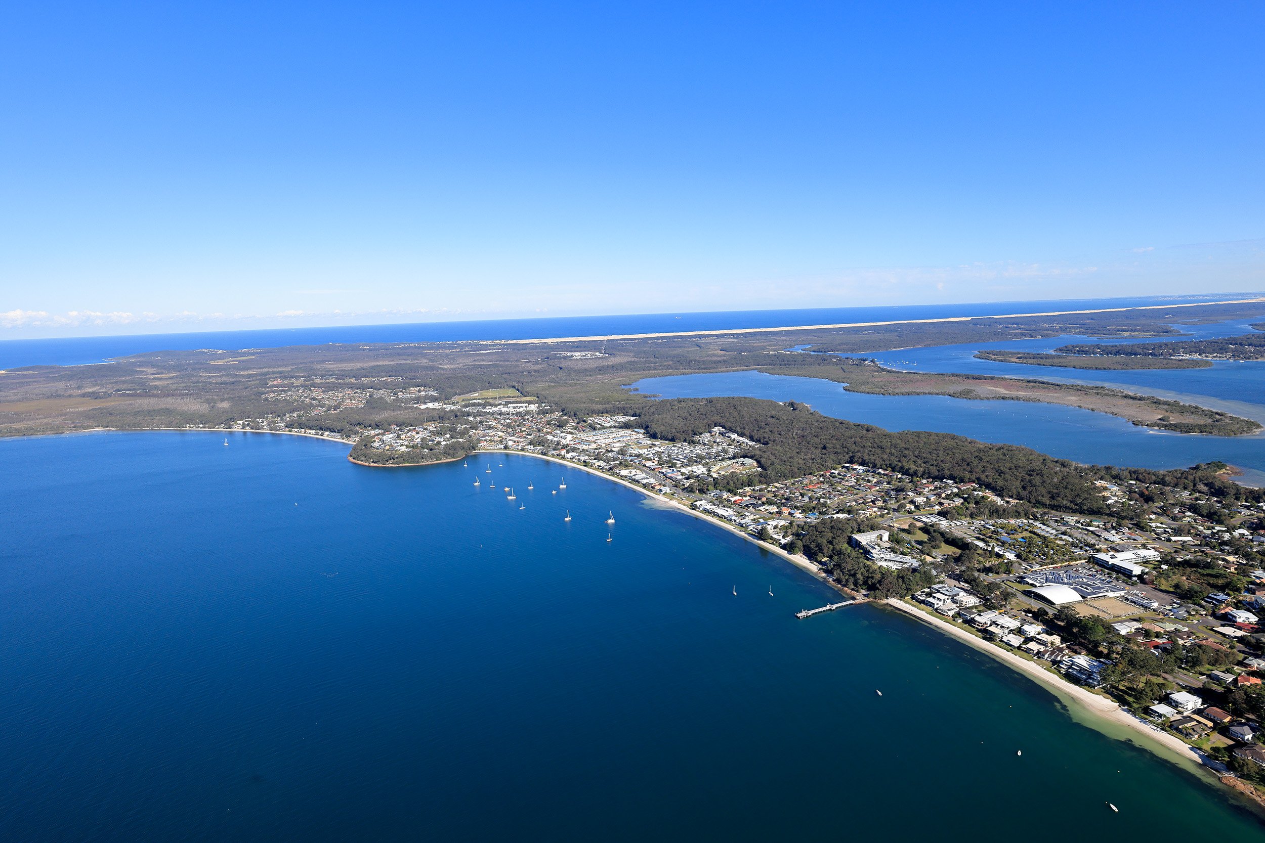 Soldiers Point Aerial, Port Stephens NSW