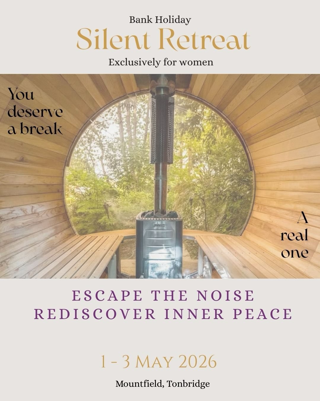 You deserve a break. A real one.
A few days of silence, space, and self-care.
Time to reset and recharge.

The peace and quiet your nervous system secretly craves awaits you here.
Without miles to travel.
Just a few days to yourself, with no responsi