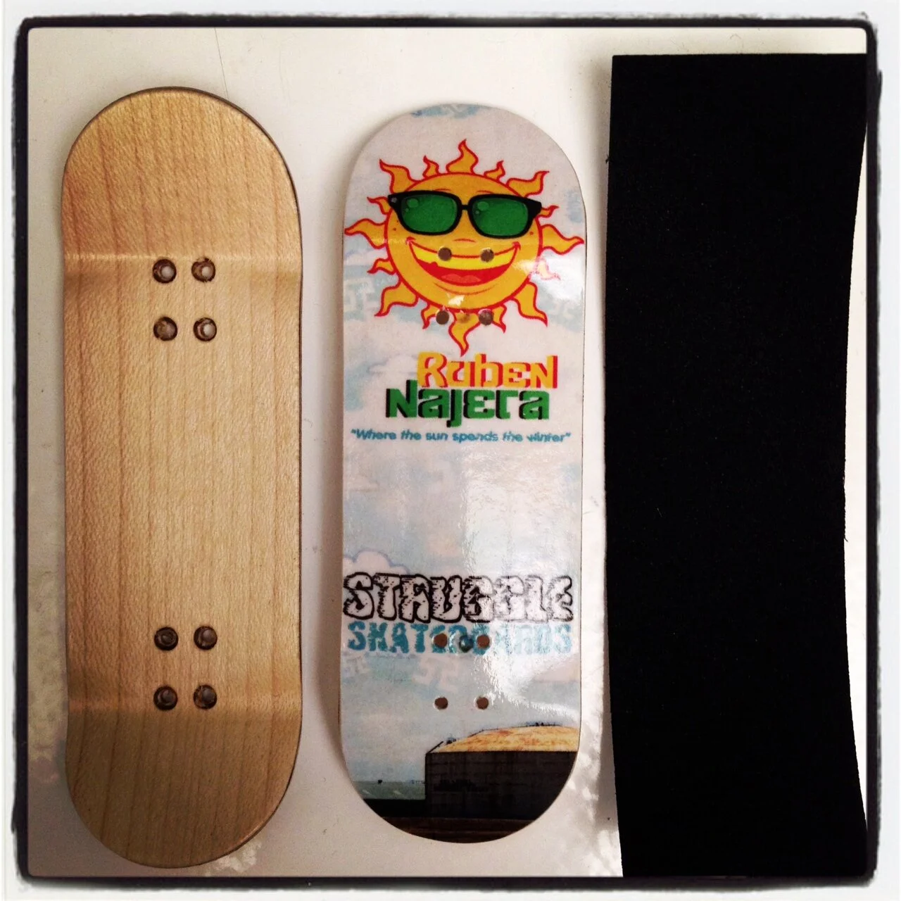 My signature "Real Wood" mini tech deck Fingerboard. 