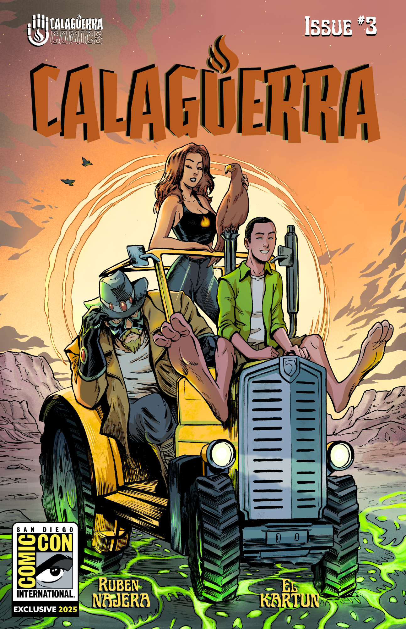 SAN DIEGO COMIC CON 2025 EXCLUSIVE (CARD STOCK WITH BRONZE SPOT FOIL TITLE)
LIMITED TO ONLY 25
This final issue of the epic mini series finds our heroes figuring out the pros and cons of their abilities. They also learn about the strong impact they l