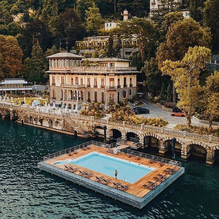 In its previous life as CastaDiva Resort, this hotel on Lake Como greeted guests with strains of opera as soon as they walked in. Guests then encountered velvet drapes and deeply colored, traditional furniture resembling a theatrical set as much as a