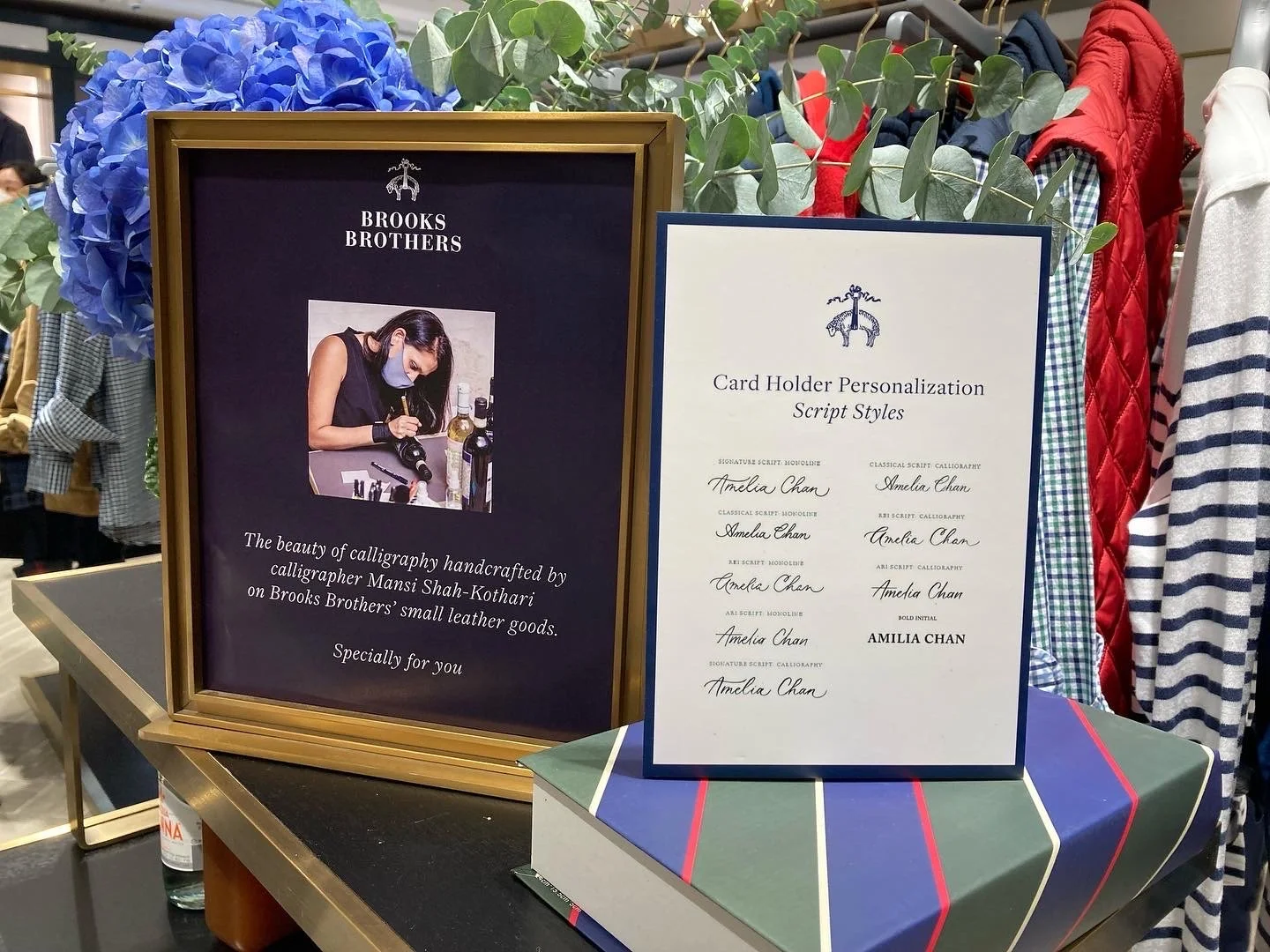 Brand Activation HK PR Event on-site calligraphy engraving foiling