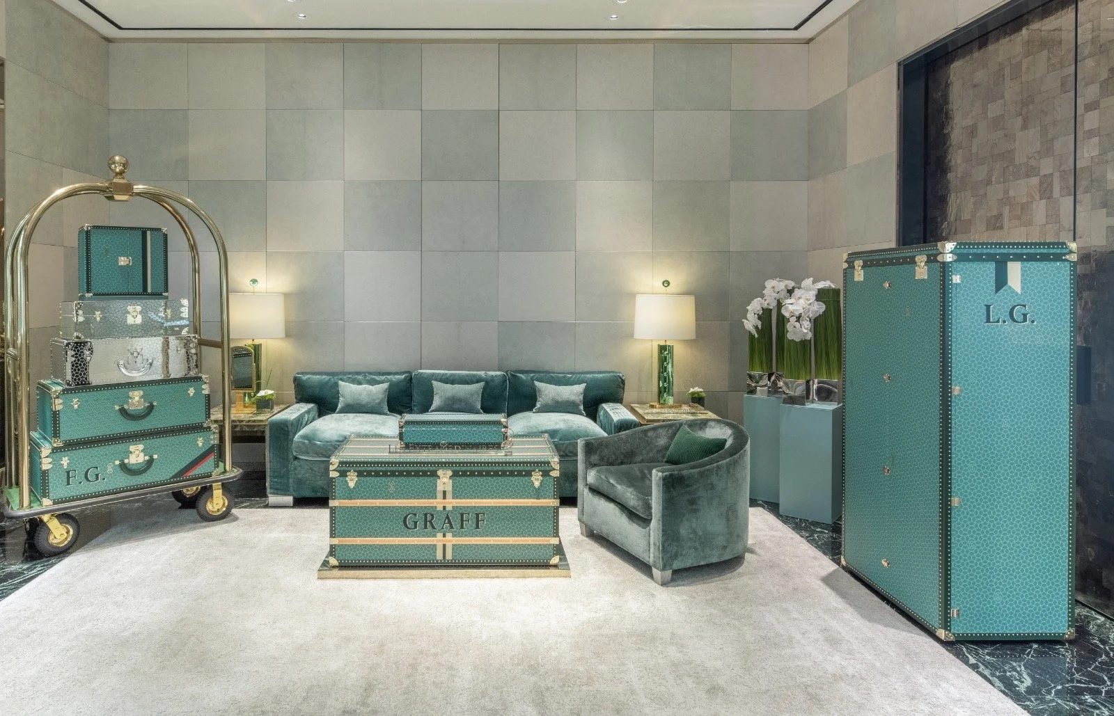 Leather Painting for Graff Hong Kong