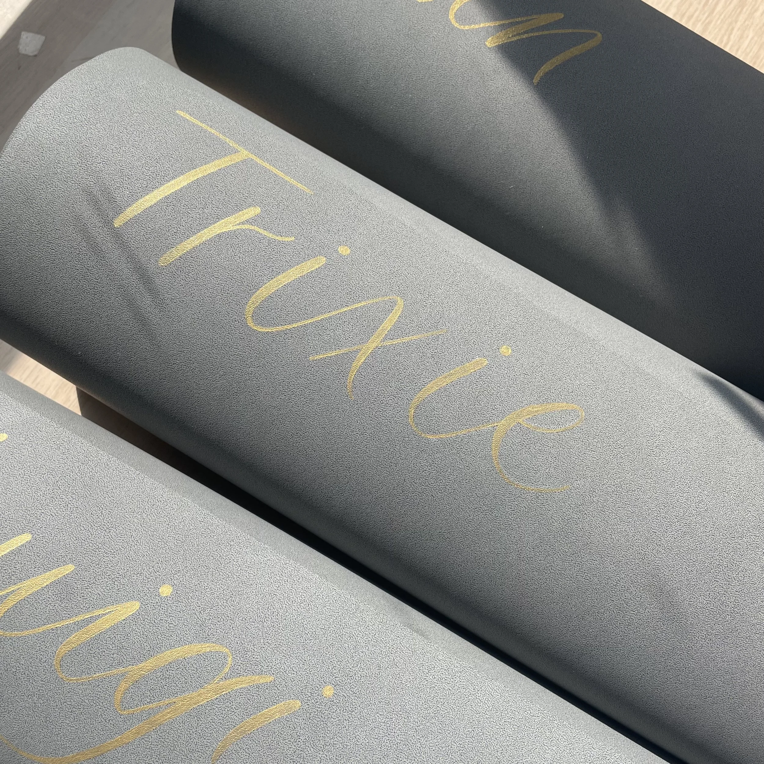 hong kong calligraphy on yoga mats influencer gifts