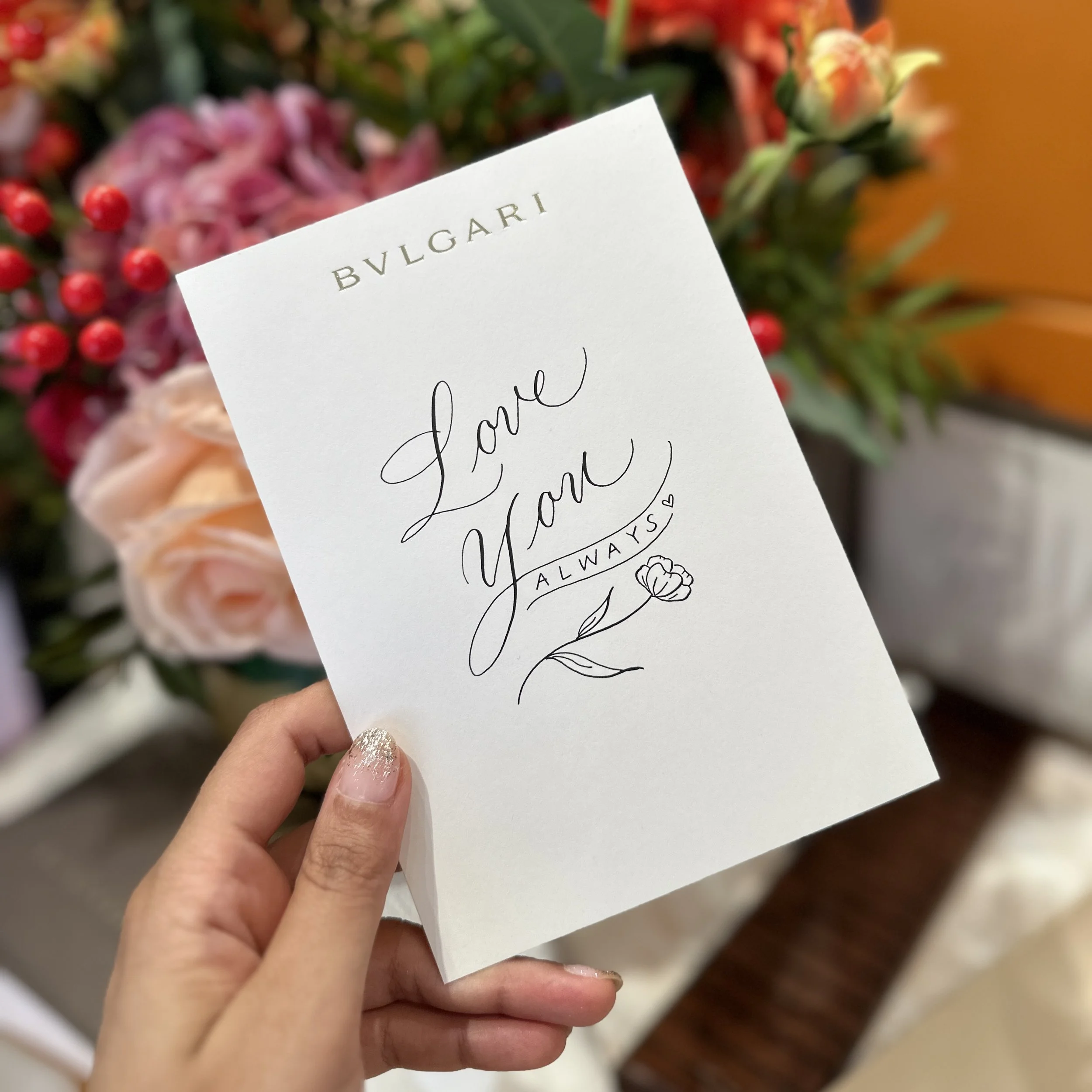 On-site Calligraphy for Mothers Day Hong Kong