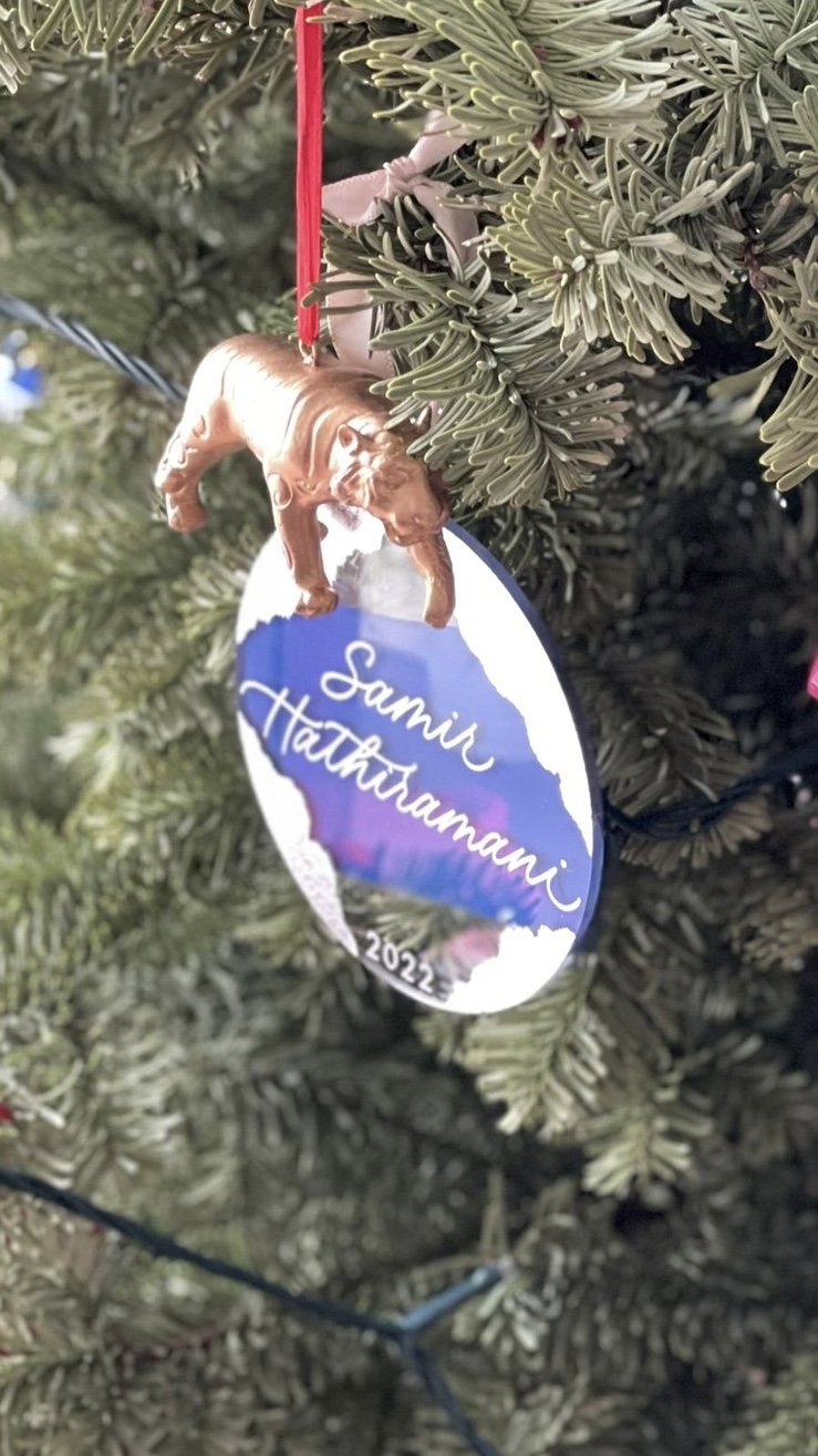 Personalised Calligraphy Christmas Ornaments Hong Kong