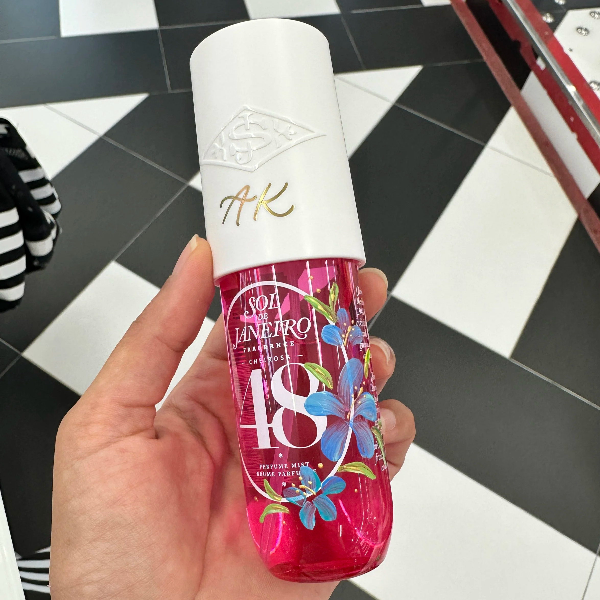 Floral painting on product hong kong artist