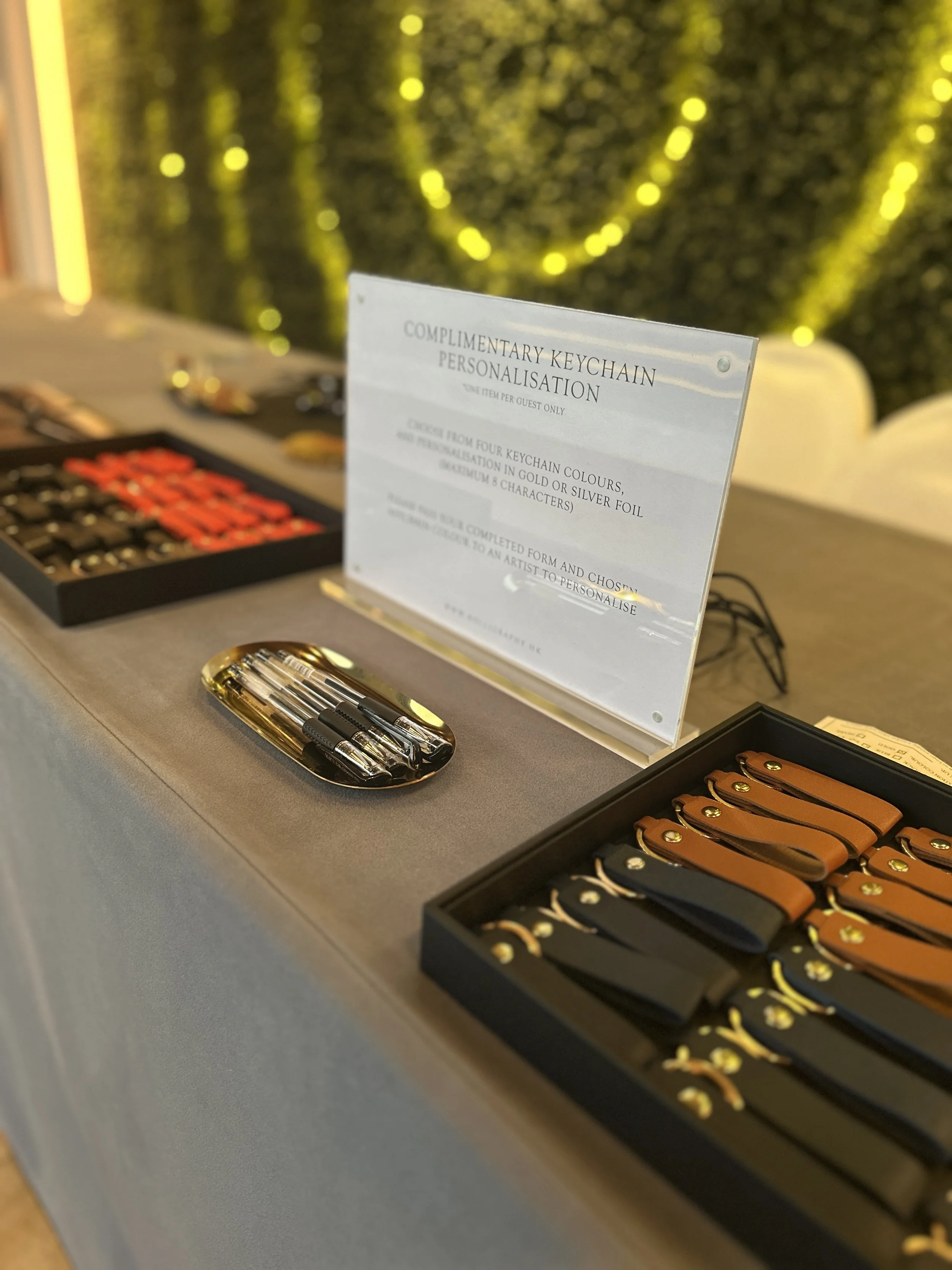 On-Site Heat Foiling on Keychain giveaway for BNP Paribas Hong Kong