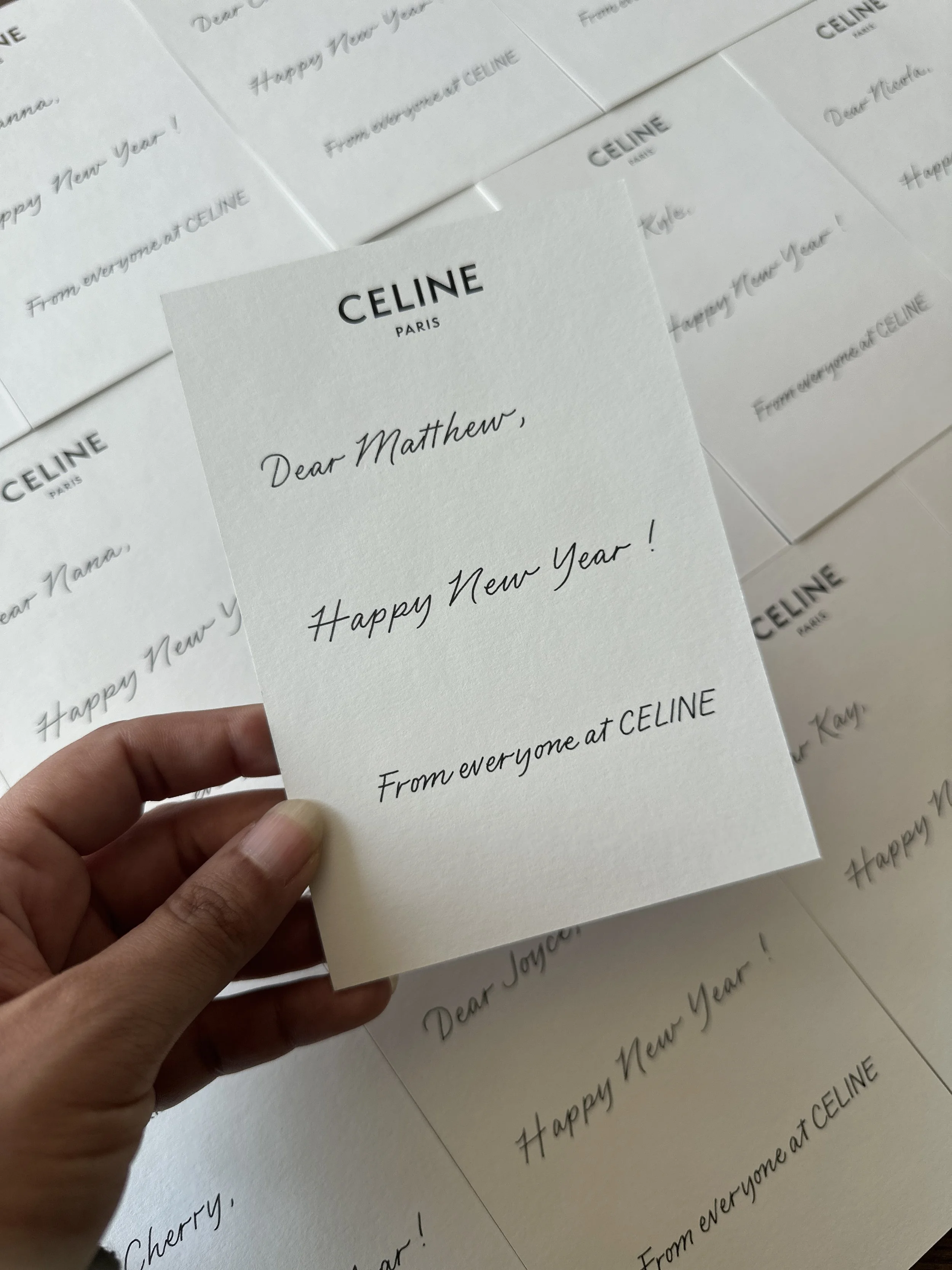 Hong Kong Calligrapher - Hand-written Cards for Celine