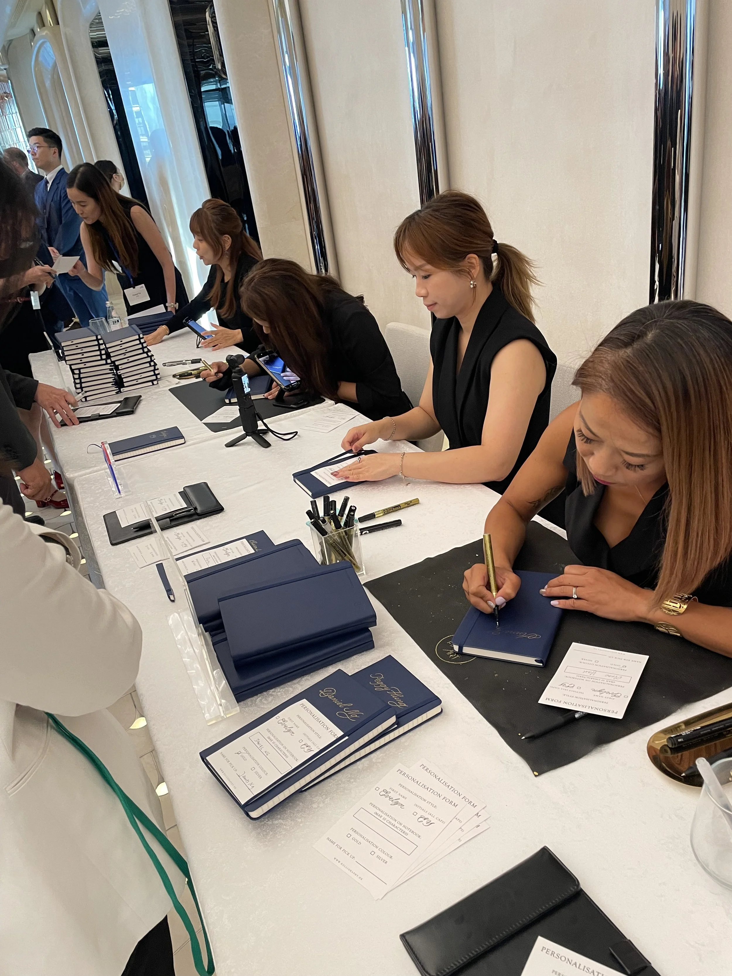 On-site Calligraphy on Notebooks for Citi Hong Kong Executive Summit