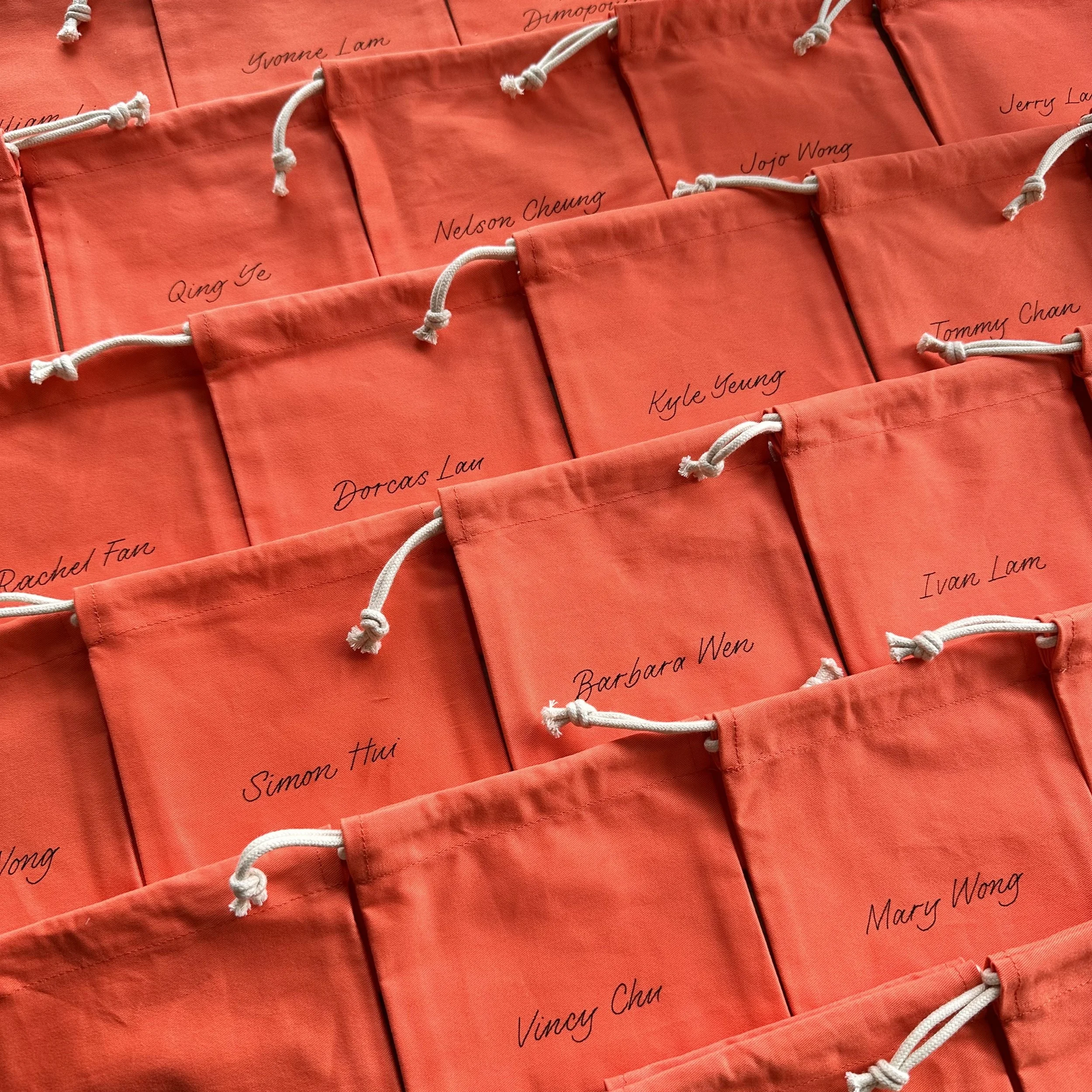 Hong Kong Calligraphy and Lettering Artist - Personalisation on Cloth Bags for Mannings