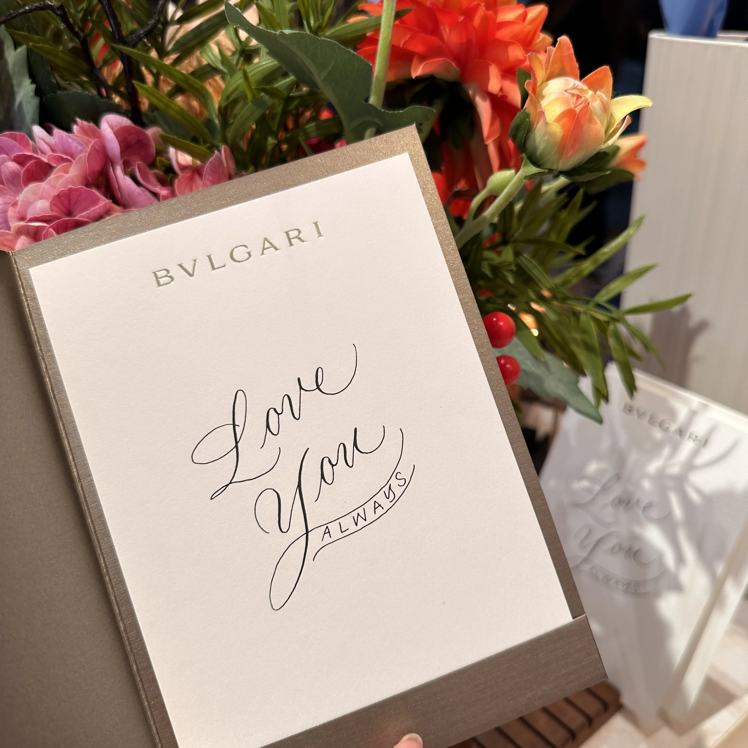 On-site Calligraphy for Mothers Day Hong Kong