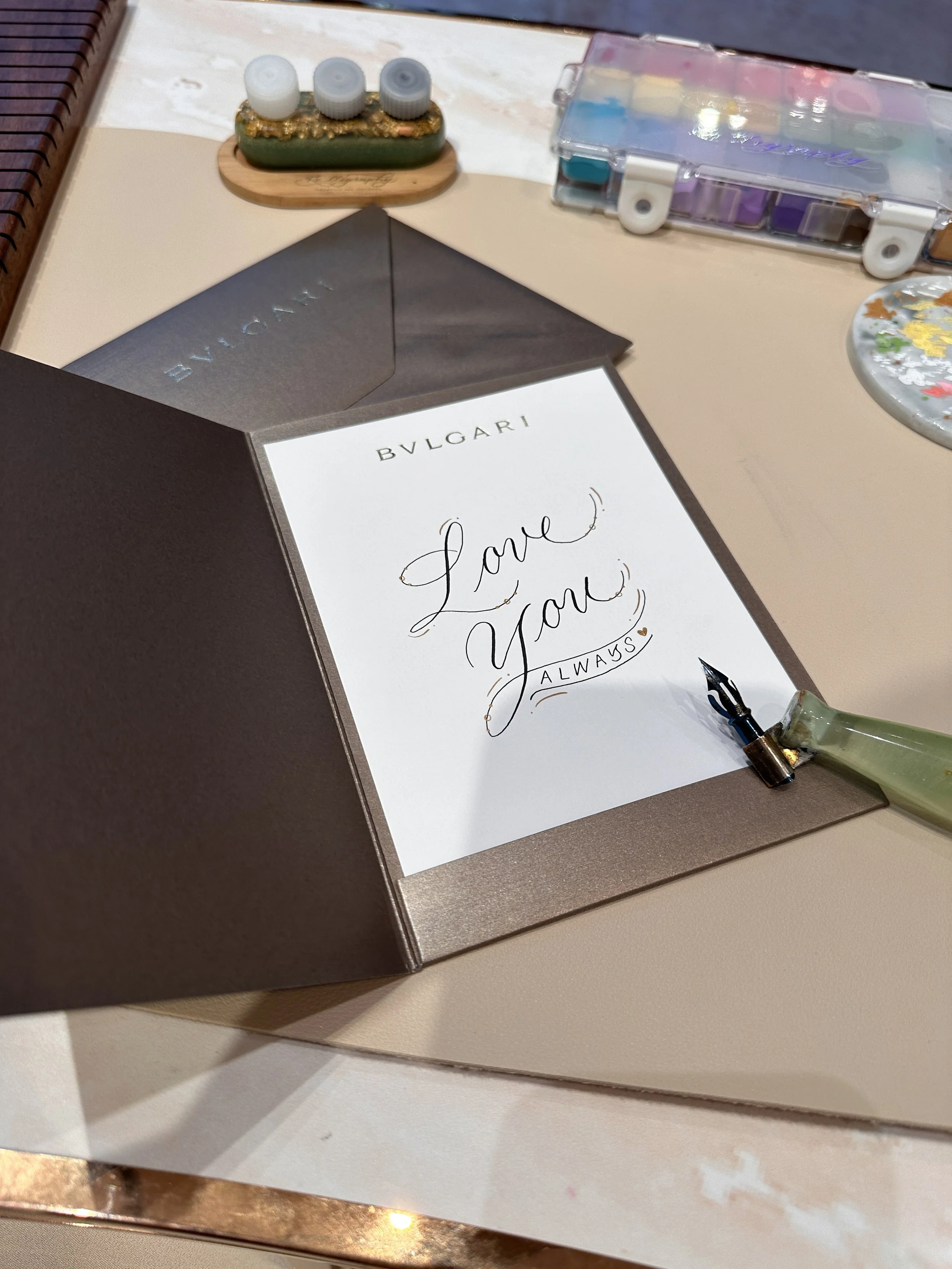 On-site Calligraphy for Mothers Day Hong Kong