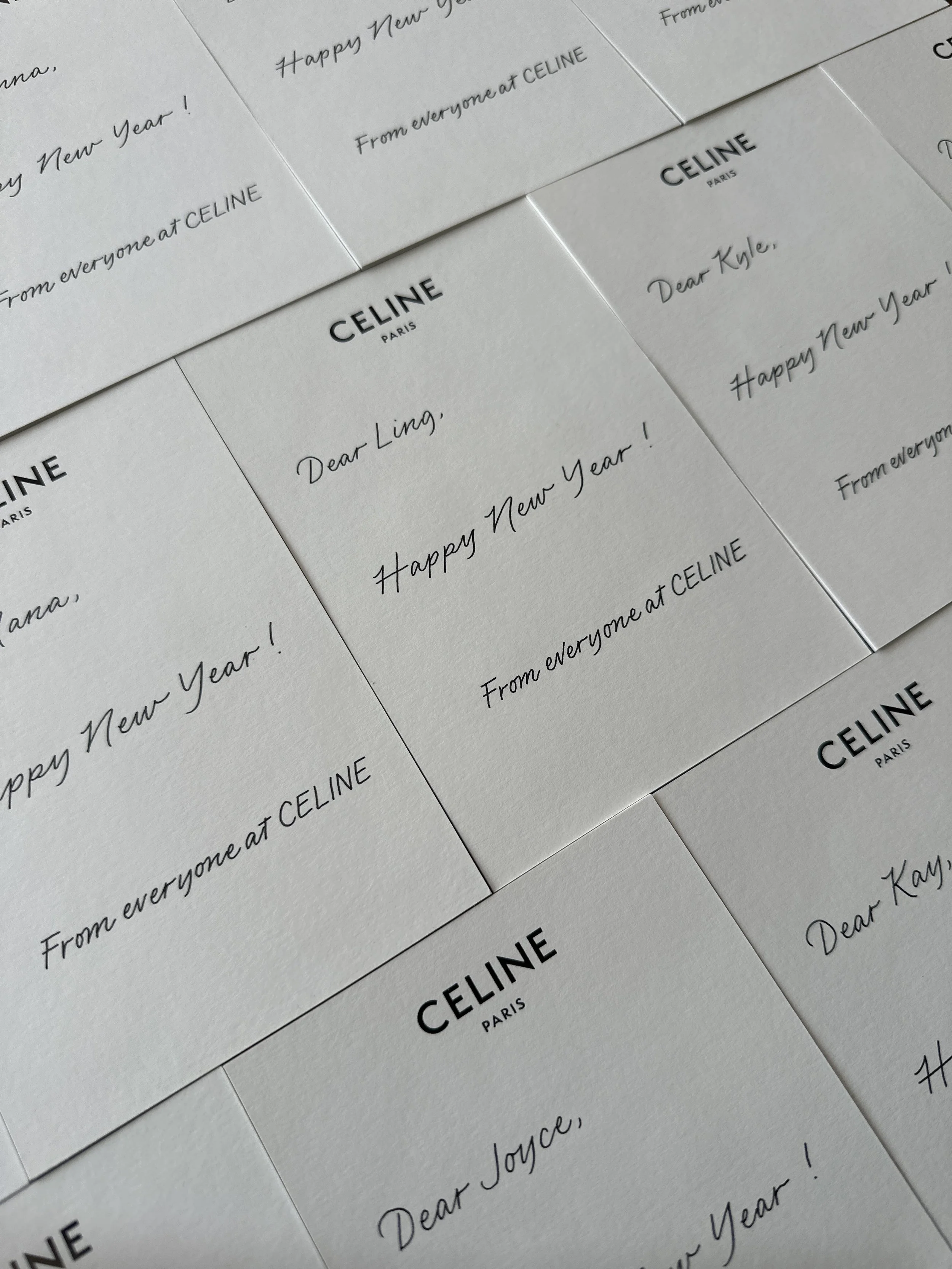 Hong Kong Calligrapher - Hand-written Cards for Celine