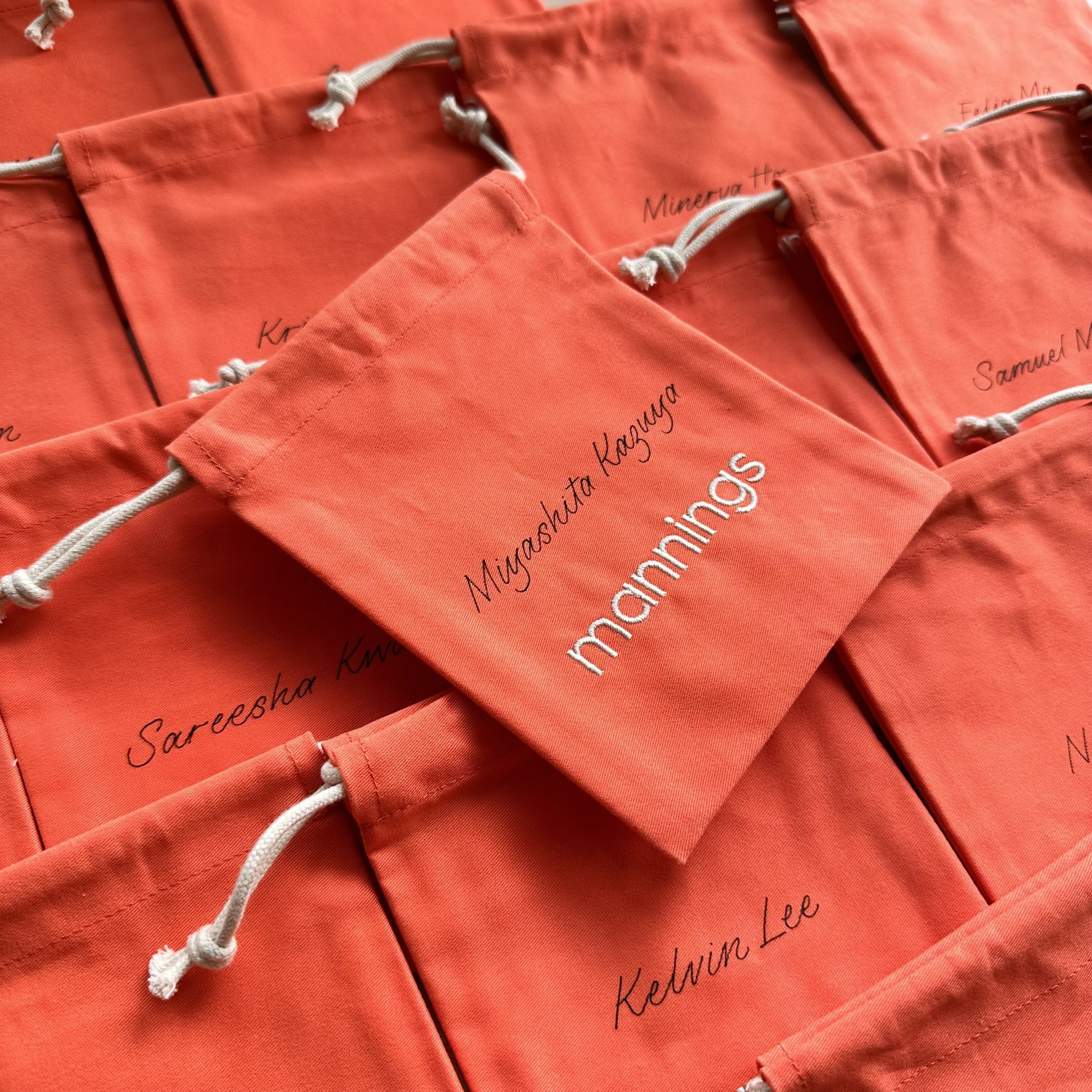 Hong Kong Calligraphy and Lettering Artist - Personalisation on Cloth Bags for Mannings