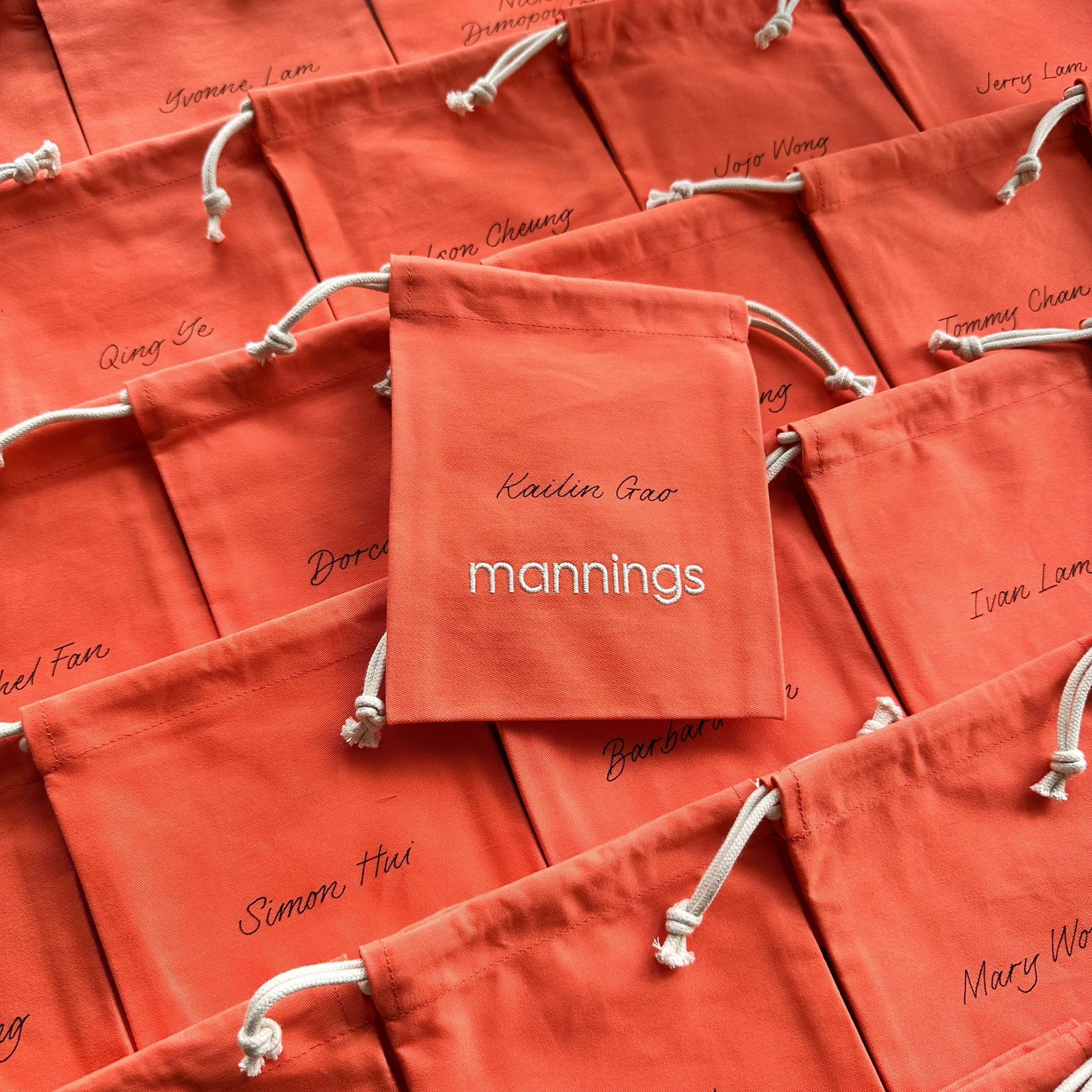 Hong Kong Calligraphy and Lettering Artist - Personalisation on Cloth Bags for Mannings