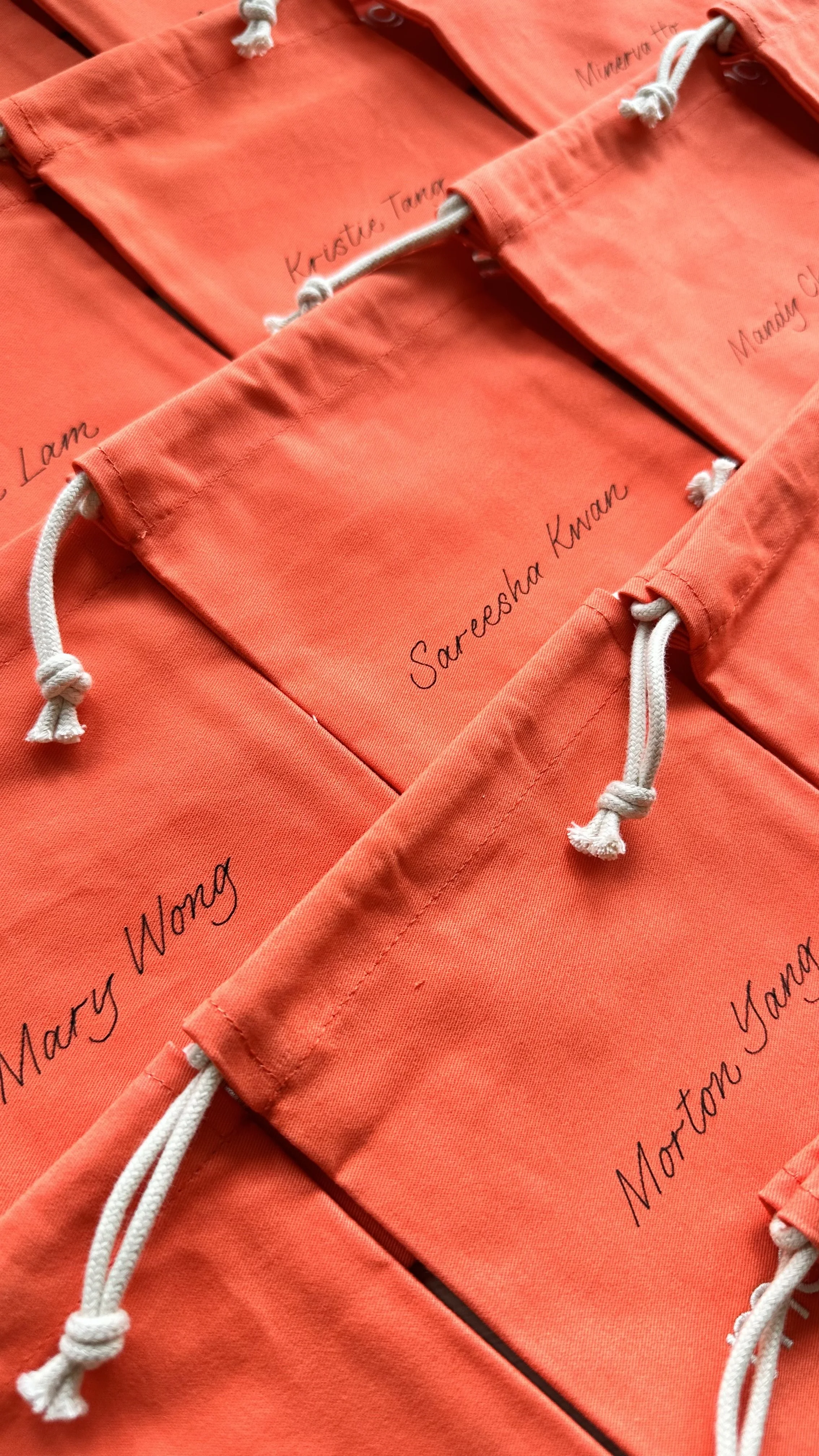 Hong Kong Calligraphy and Lettering Artist - Personalisation on Cloth Bags for Mannings