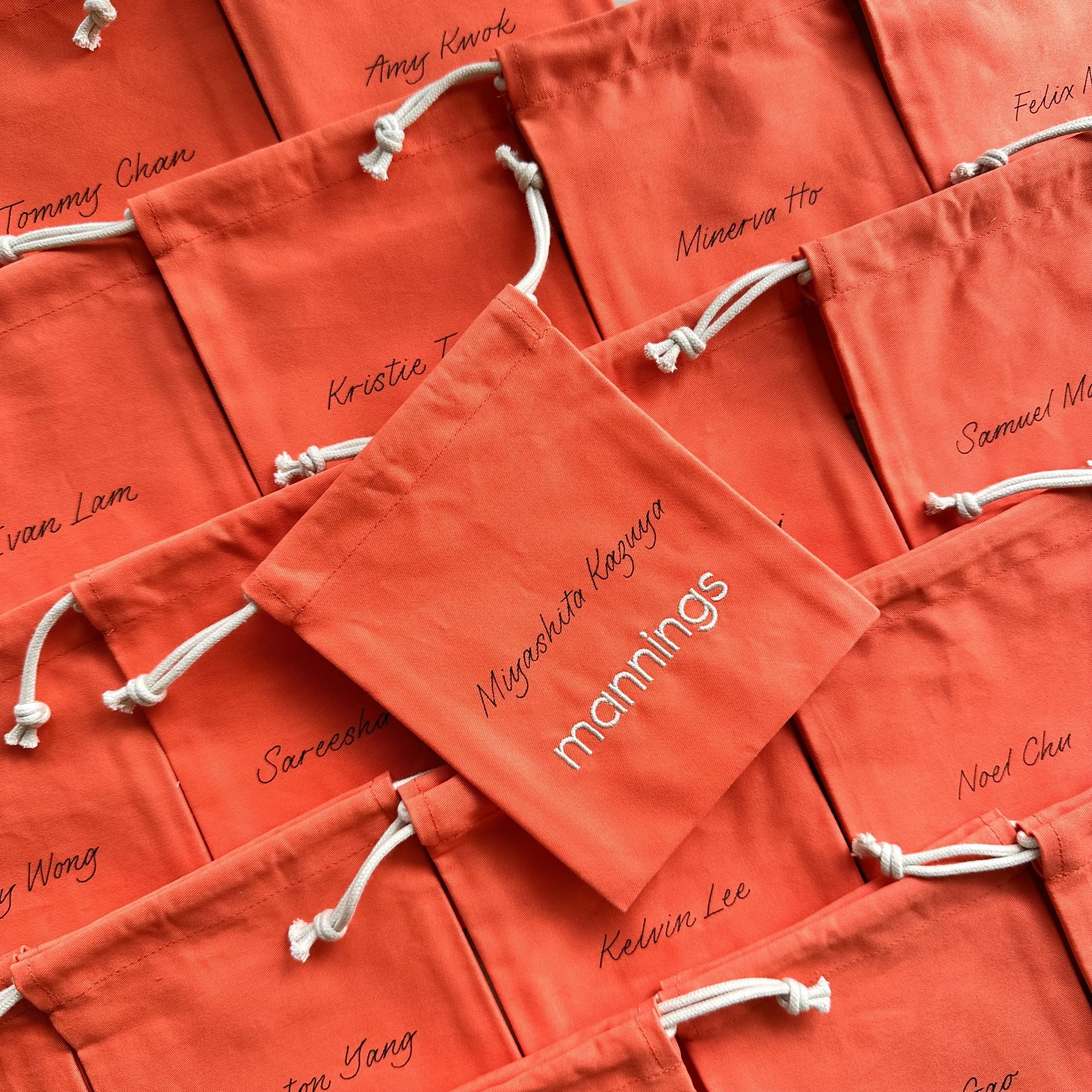 Hong Kong Calligraphy and Lettering Artist - Personalisation on Cloth Bags for Mannings