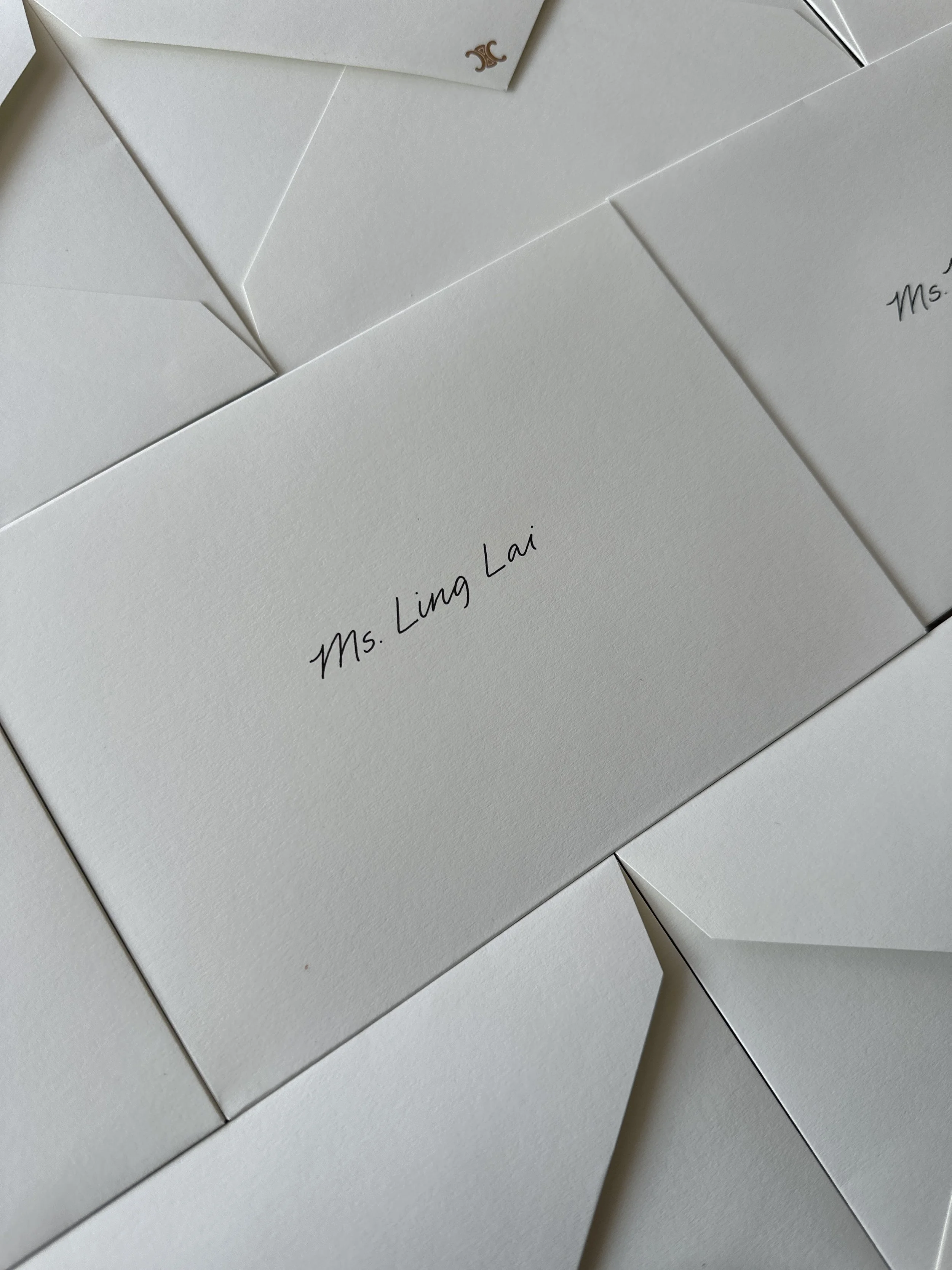Hong Kong Calligrapher - Hand-written Cards for Celine
