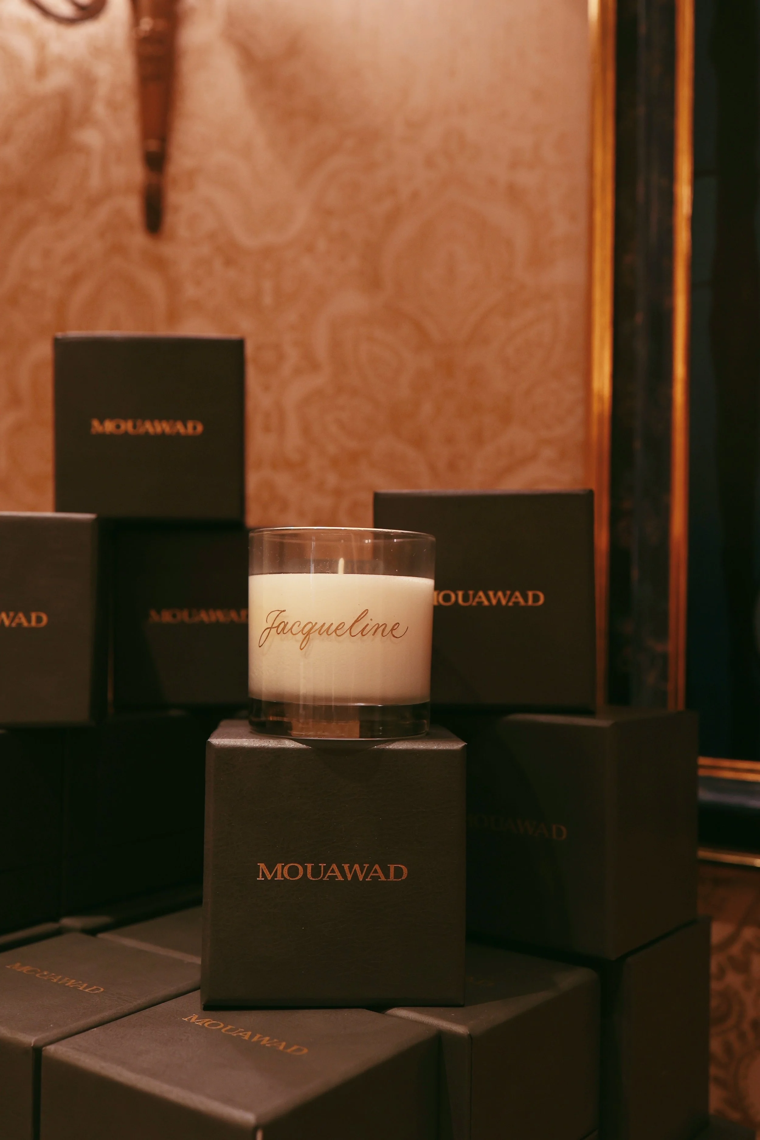 Hand Engraving on Candles for Mouwad Hong Kong HK PR Event